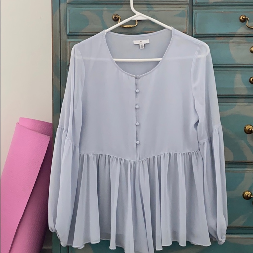 Baby Blue Blouse